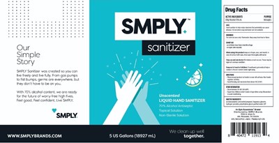 Smply 70 Liquid Hand Sanitizer (Smply 70 Liq 5g No Scent)